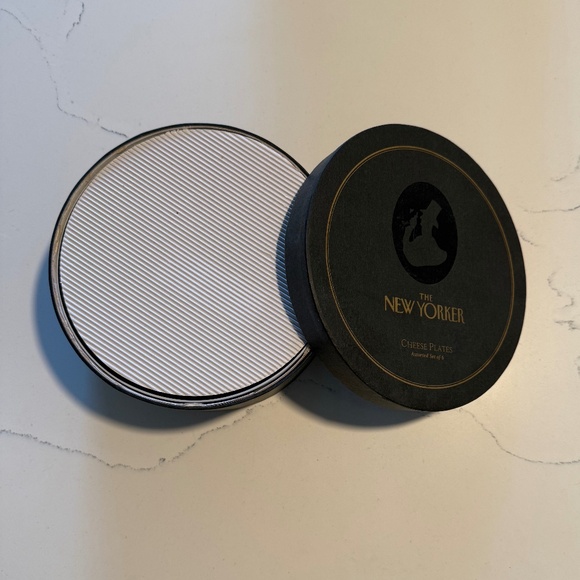 Restoration Hardware The New Yorker 2004 Porcelain Cheese Set of 6 Original Box - Picture 3 of 16